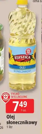 E.Leclerc Olej słonecznikowy Rustica oferta