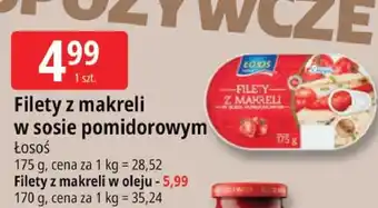 E.Leclerc Filet z makreli w sosie pomidorowym Łosoś oferta
