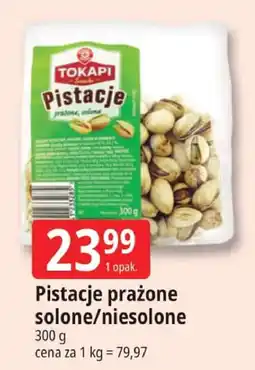 E.Leclerc Pistacje prażone solone/niesolone Tokapi oferta