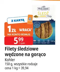 E.Leclerc Filety śledziowe wędzone na gorąco Kohler Pescadero oferta