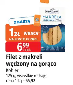 E.Leclerc Filet z makreli wędzony na gorąco Kohler Pescadero oferta