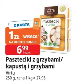 E.Leclerc Paszteciki z grzybami/kapustą i grzybami Virtu oferta