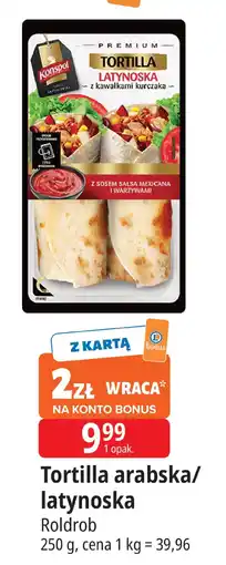 E.Leclerc Tortilla arabska/latynoska Premium z kawałkami kurczaka Konspol oferta