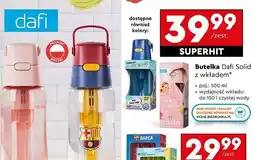 Biedronka Butelka solid 500 ml różowa Dafi oferta