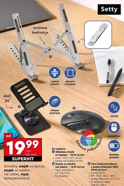 Biedronka Mysz bezprzewodowa Setty oferta