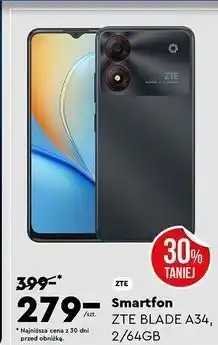 Biedronka Smartfon blade a34 Zte oferta