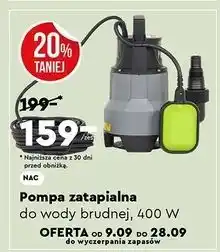 Biedronka Pompa zatapialna do wody brudnej 400 w Nac oferta
