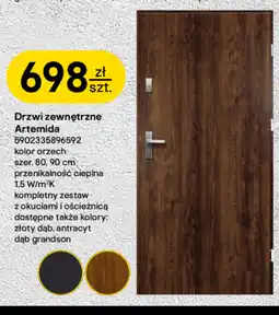 Castorama Drzwi zewnętrzne Orzech oferta