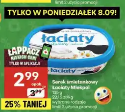 Delikatesy Centrum Serek śmietankowy Mlekpol oferta