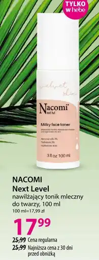Hebe Tonik nawilżający Nacomi oferta