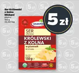 Netto Ser Królewski z Kolna Mlekpol plastry oferta