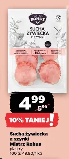 Netto Sucha żywiecka z szynki Mistrz Rohus oferta