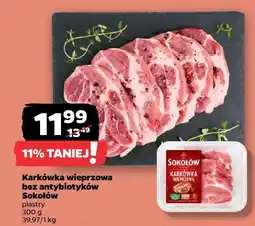 Netto Karkówka wieprzowa bez antybiotyków Sokołów plastry oferta