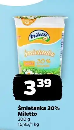 Netto Śmietanka 30% Miletto oferta