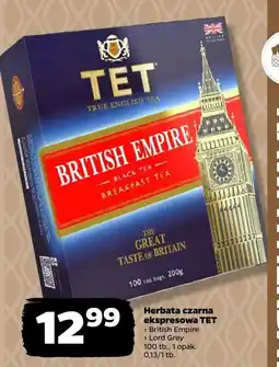 Netto Herbata czarna ekspresowa TET British Empire/Lord Grey oferta