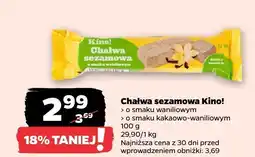 Netto Chałwa sezamowa o smaku waniliowym Kino! oferta