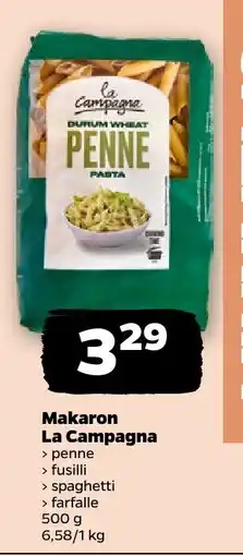 Netto Makaron penne/fusilli/spaghetti/farfalle La Campagna oferta