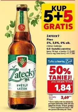 Kaufland Piwo Zatecky Cerny oferta