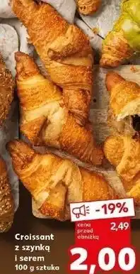 Kaufland Croissant z szynką i serem oferta