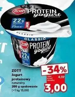Kaufland Jogurt naturalny proteinowy Zott Protein oferta