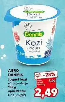 Kaufland Jogurt z mleka koziego naturalny Danmis oferta