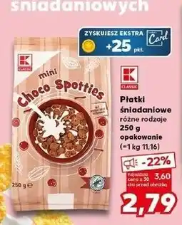 Kaufland Płatki choco spotties o smaku ciasteczek K-Classic oferta