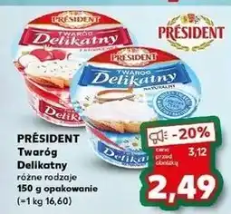 Kaufland Twaróg delikatny z rzodkiewką President oferta