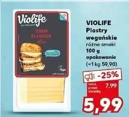 Kaufland Ser edam w plastrach Violife oferta