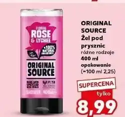 Kaufland Żel pod prysznic floral rose & lychee Original Source oferta