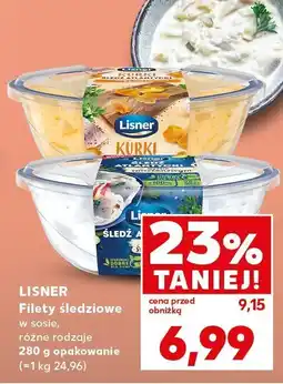 Kaufland Filety śledziowe LISNER w sosie oferta