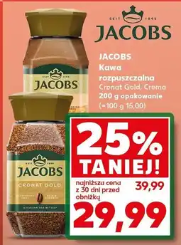 Kaufland Kawa JACOBS rozpuszczalna Cronat Gold Crema oferta