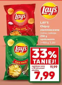 Kaufland Chipsy LAY'S ziemniaczane różne rodzaje oferta