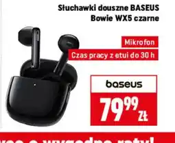 Neopunkt Słuchawki douszne Baseus Bowie WX5 czarne oferta