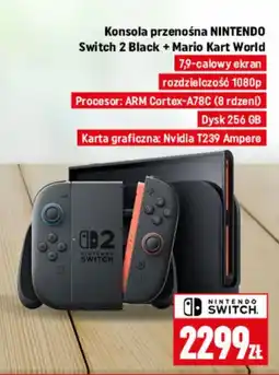 Neopunkt Konsola przenośna NINTENDO Switch 2 Black + Mario Kart World oferta
