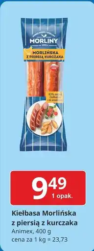 E.Leclerc Kiełbasa morlińska z piersią kurczaka Morliny oferta