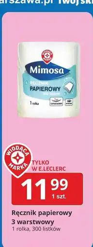 E.Leclerc Ręcznik papierowy Wiodąca Marka Mimosa oferta