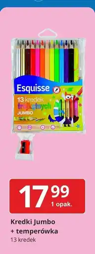 E.Leclerc Kredki jumbo trójkątne + temperówka Wiodąca Marka Esquisse oferta
