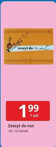 E.Leclerc Zeszyt do nut a5 16-kartkowy Interdruk oferta