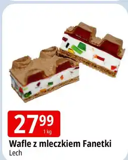 E.Leclerc Wafle z mleczkiem fanetki Lech Ciastka oferta