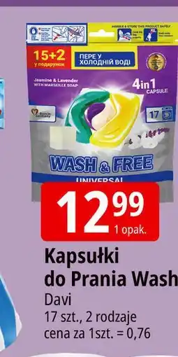 E.Leclerc Kapsułki do prania uniwersalne Wash & Free oferta