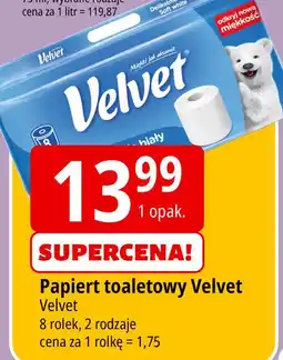 E.Leclerc Papier toaletowy delikatnie biały Velvet oferta