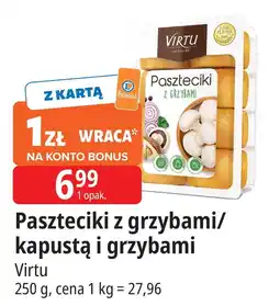 E.Leclerc Paszteciki z kapustą i grzybami Virtu oferta