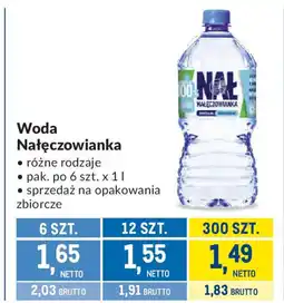 Makro Woda Nałęczowianka oferta