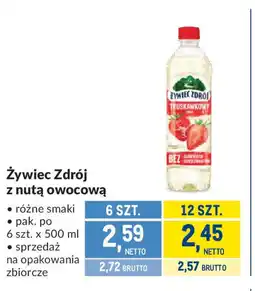 Makro Zywiec Zdrój z nutą owocową oferta
