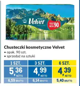 Makro Chusteczki kosmetyczne Velvet oferta