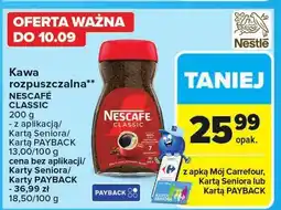 Carrefour Market Kawa rozpuszczalna Nescafe Classic oferta