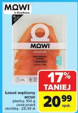 Carrefour Łosoś wędzony plastrowany Mowi oferta