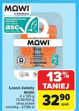 Carrefour Łosoś świeży Mowi oferta