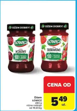 Carrefour Dżem wiśniowy/truskawkowy Łowicz oferta