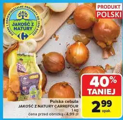 Carrefour Polska cebula Jakość z Natury Carrefour oferta